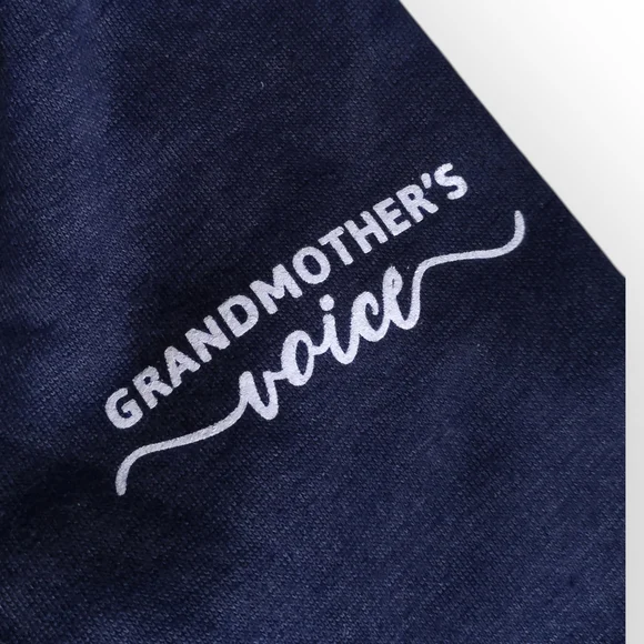 KG Logo Navy Hooded Sweatshirt Grandmothers voice - Picture 2 of 10